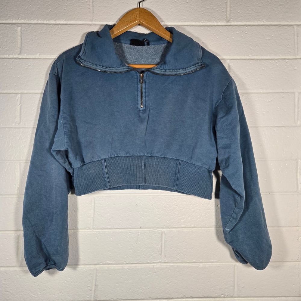 Out From Under Urban Outfitters 1/4 Zip Cropped Sweatshirt‎ Large Lounge Relaxed